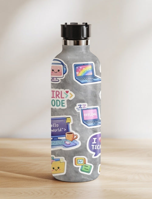 computer themed sticker set (2pc)