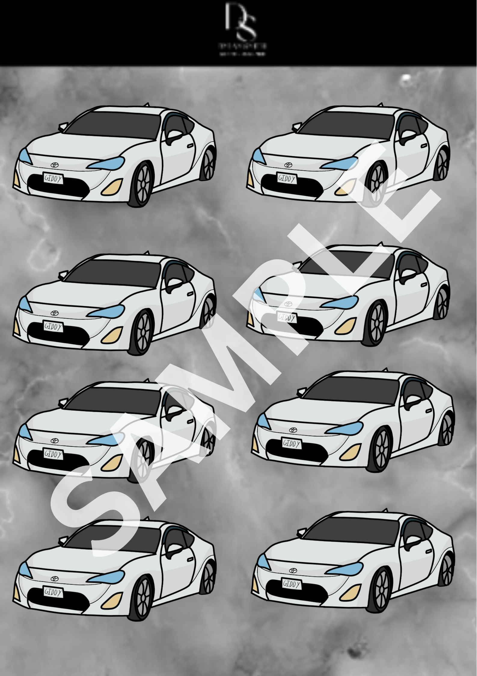 Custom stickers (1-10 stickers per page)