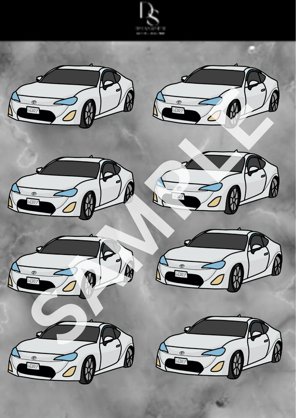 Custom stickers (1-10 stickers per page)